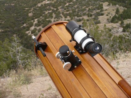 Telescope Finders on Wooden Tube