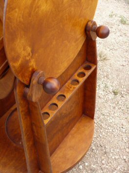 Wooden Telescope eyepiece holder Side View